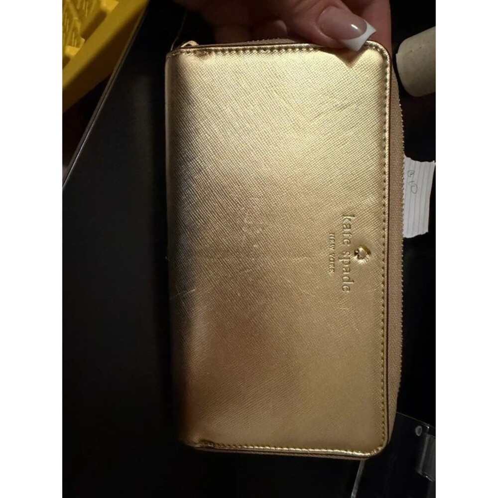Gold Kate Spade Wristlet